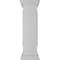 Ekena Millwork 10"W x 40"H End Newel Post with Panel, Peaked Capital & Base Trim (Installation kit included) NWL10X40EPP0B0 - alternate 5